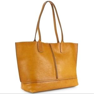 FRYE ✨ Brown / Tan Leather Boho Tote Bag Purse